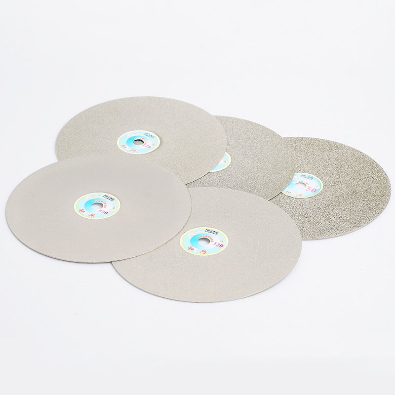 1 Đĩa Đánh Bóng Kim Cương 6 / 8 Inch 46-3000 Grit Trang Sức Đá Thủy Tinh Ba Lan Mài Đĩa Cắt Kim Cương 12.7 / 16 / 20 Lỗ Đường Kính Tên: Đĩa Cắt Đánh Bóng Kim Cương
