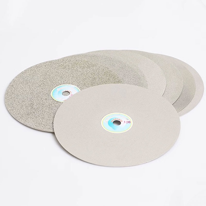 1 Đĩa Đánh Bóng Kim Cương 6 / 8 Inch 46-3000 Grit Trang Sức Đá Thủy Tinh Ba Lan Mài Đĩa Cắt Kim Cương 12.7 / 16 / 20 Lỗ Đường Kính Tên: Đĩa Cắt Đánh Bóng Kim Cương