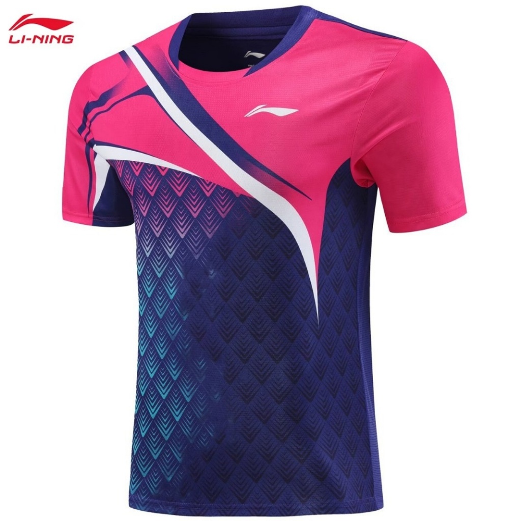 Mùa Hè 2024 Mới Li Ning Bóng Bàn Áo Unisex Cặp Đôi Chạy Bộ Thể Dục Thể Thao Chuyên Nghiệp Hàng Đầu Đội Đồng Nhất Nhóm Mua