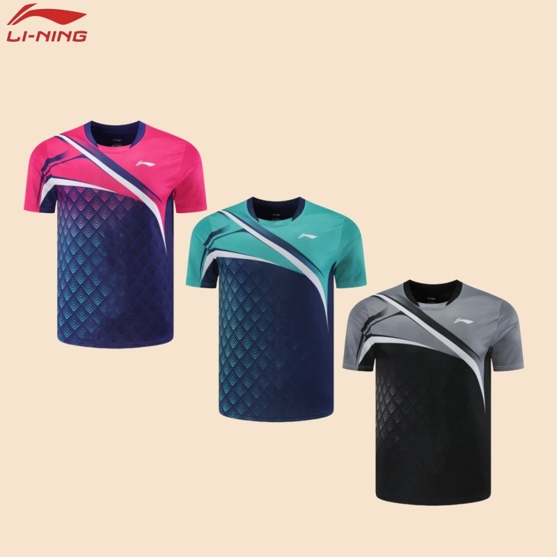 Mùa Hè 2024 Mới Li Ning Bóng Bàn Áo Unisex Cặp Đôi Chạy Bộ Thể Dục Thể Thao Chuyên Nghiệp Hàng Đầu Đội Đồng Nhất Nhóm Mua
