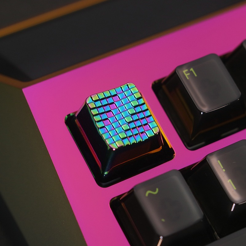 -LW- Keystone Matrix & Water Drop Pattern Art Illusionary Bàn phím cơ ...