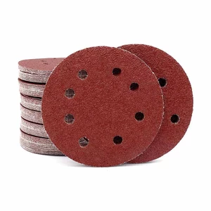 8 lỗ 125mm Giấy nhám Chế biến gỗ Đĩa mài kim loại Dụng cụ đánh bóng mài mòn 40 / 60 / 80 / / 100 / 120 / 150 / 180 / 240-2000 Grit
