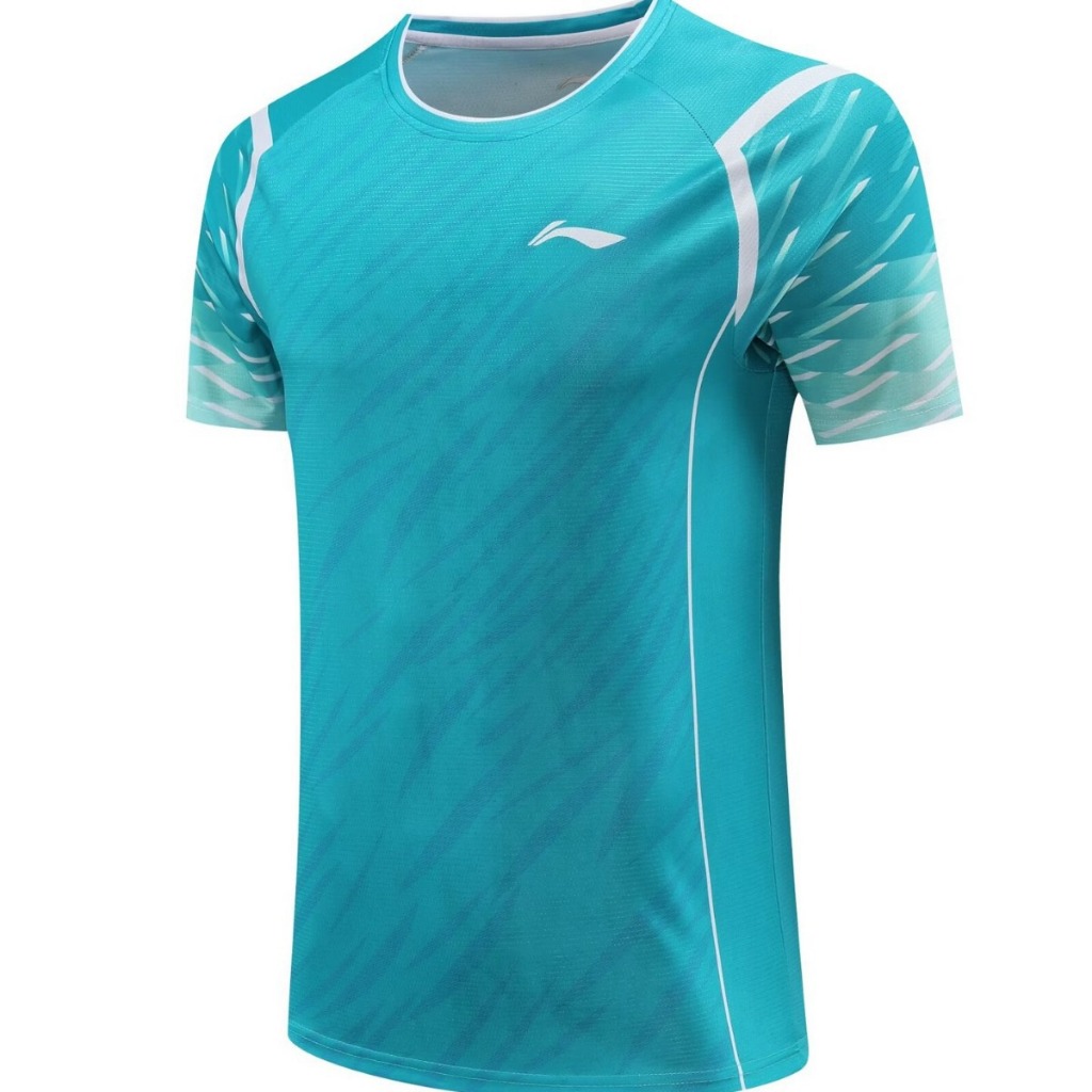 Mùa Hè Mới Li Ning Áo Cầu Lông Cotton Thoải Mái Nam Nữ Hút Mồ Hôi Học Sinh Thanh Niên Thi Đấu Huấn Luyện Thể Thao Top
