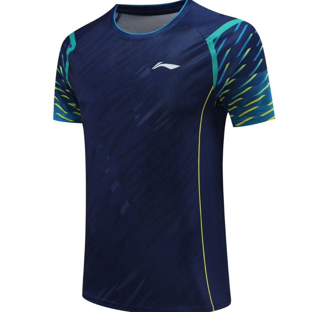 Mùa Hè Mới Li Ning Áo Cầu Lông Cotton Thoải Mái Nam Nữ Hút Mồ Hôi Học Sinh Thanh Niên Thi Đấu Huấn Luyện Thể Thao Top