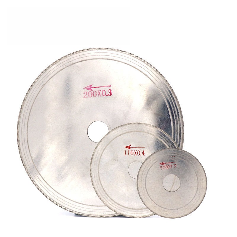 1 Đĩa Cắt Kim Cương Máy Xay Góc Dụng Cụ Cầm Tay Lưỡi Cưa Bánh Xe Xù Răng Cho Đá Thủy Tinh Hổ Phách Pha Lê Đá Quý Cắt