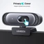 Ugreen HD Webcam 2K Ultra HD Micro kép Tự động lấy nét Tự động chỉnh sửa ánh sáng để phát trực tuyến Hội nghị Zoom Skype YouTube Desktop
