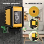 Mức Laser tự san lấp mặt bằng, DEGLASERS 100ft Green Cross Line Laser Level, Điều chỉnh độ sáng 3, Chế độ tự cân bằng và xung thủ công, Chống nước IP54, Giá đỡ từ tính, Pin, Túi xách — ảnh 4