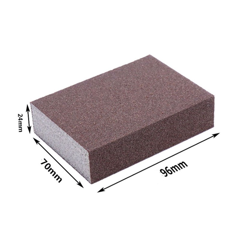 Xốp Chà Nhám Khối Grit 60-80 / 120-180 / 240-320 / 400-600 Xốp Mài Tường Khối Cát Giấy Nhám Mô Hình Sơn Gạch Cát Đánh Bóng