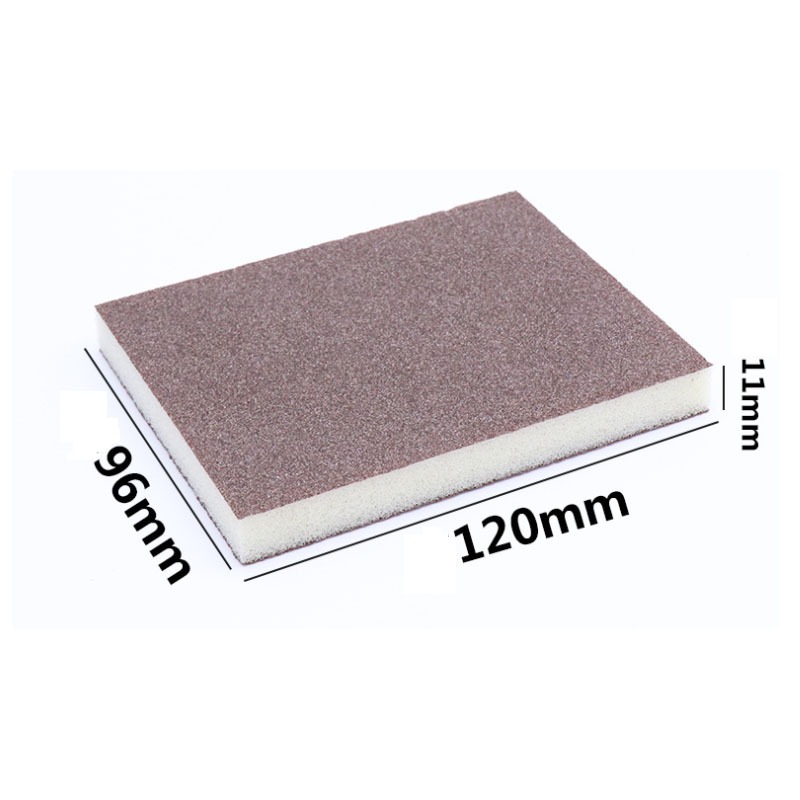 5 Miếng Xốp Chà Nhám Thô/Vừa/Mịn, Khối Chà Nhám Bọt Biển, Giấy Nhám Cho Kim Loại, Gỗ, Thủy Tinh, Có Thể Giặt, Tái Sử Dụng, Xám/Xanh