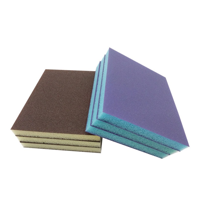 5 Miếng Xốp Chà Nhám Thô/Vừa/Mịn, Khối Chà Nhám Bọt Biển, Giấy Nhám Cho Kim Loại, Gỗ, Thủy Tinh, Có Thể Giặt, Tái Sử Dụng, Xám/Xanh