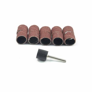 Bộ trống chà nhám 50 chiếc có dây chà nhám cho dụng cụ quay Dremel Dụng cụ mài mòn 80-600 Grit 6.35 / 9.5 / 12.7mm Đầu mài