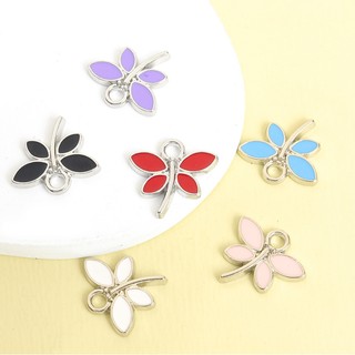 15 Chiếc Thời Trang Dễ Thương Nhiều Màu Chuồn Chuồn Men Quyến Rũ Vòng Cổ Vòng Tay Vòng Chân Bông Tai Móc Khóa Trâm Cài DIY Sáng Tạo Côn Trùng Mặt Dây Du Lịch Mùa Hè Cắm Trại Trang Trí Phụ Kiện