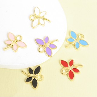 15 Chiếc Thời Trang Dễ Thương Nhiều Màu Chuồn Chuồn Men Quyến Rũ Vòng Cổ Vòng Tay Vòng Chân Bông Tai Móc Khóa Trâm Cài DIY Sáng Tạo Côn Trùng Mặt Dây Du Lịch Mùa Hè Cắm Trại Trang Trí Phụ Kiện