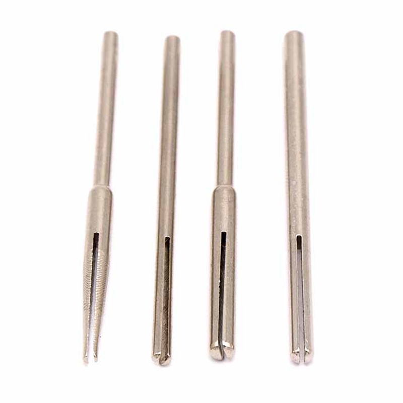 5 / 10 Cái 2,35 / 3mm Chân Giấy Nhám Kẹp Chia Mandrels Dài Mài Mòn Giá Đỡ Kẹp Thanh Khắc Điểm Cho Dremel Máy Xay Quay