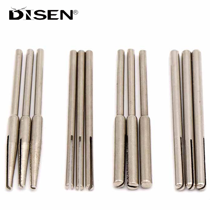 5 / 10 Cái 2,35 / 3mm Chân Giấy Nhám Kẹp Chia Mandrels Dài Mài Mòn Giá Đỡ Kẹp Thanh Khắc Điểm Cho Dremel Máy Xay Quay
