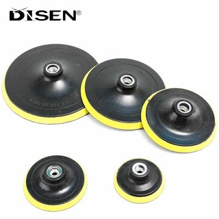 Tấm đánh bóng mặt sau tự dính 3-7 Inch với bộ chuyển đổi ren 10 / 14mm Máy mài góc Bánh xe Sander Dụng cụ đánh bóng đĩa