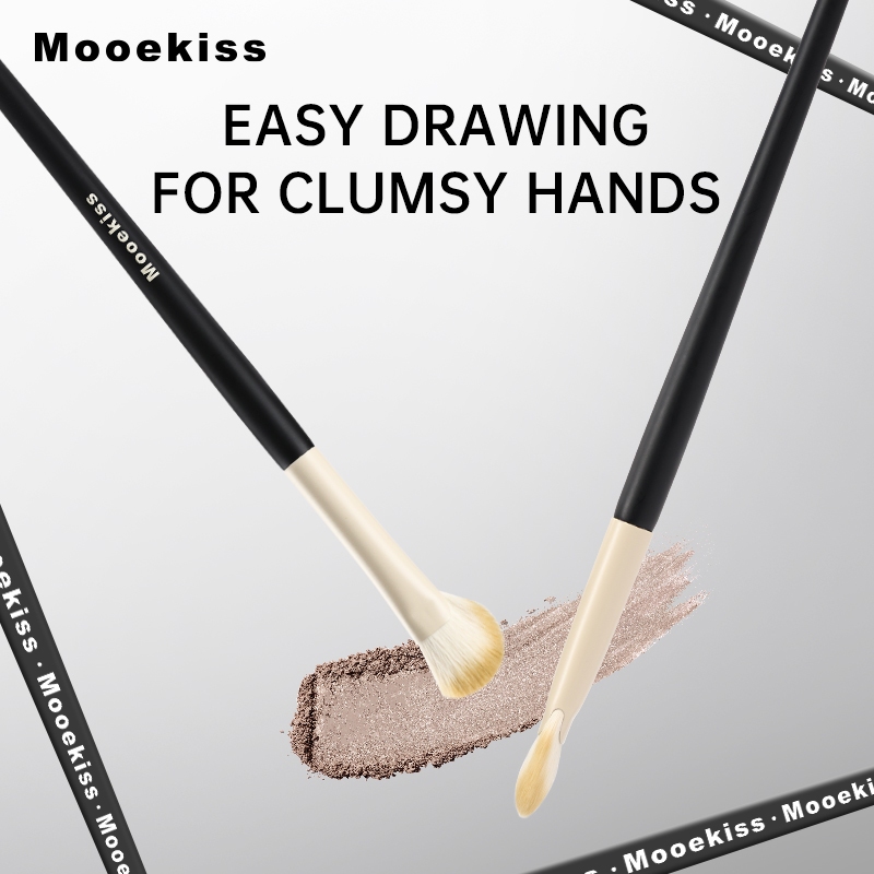 Cọ trang điểm Mooekiss cọ tạo khối Kết hợp tạo khối và highlight Dạng nửa quạt Lông mềmD ễ lấy phấn