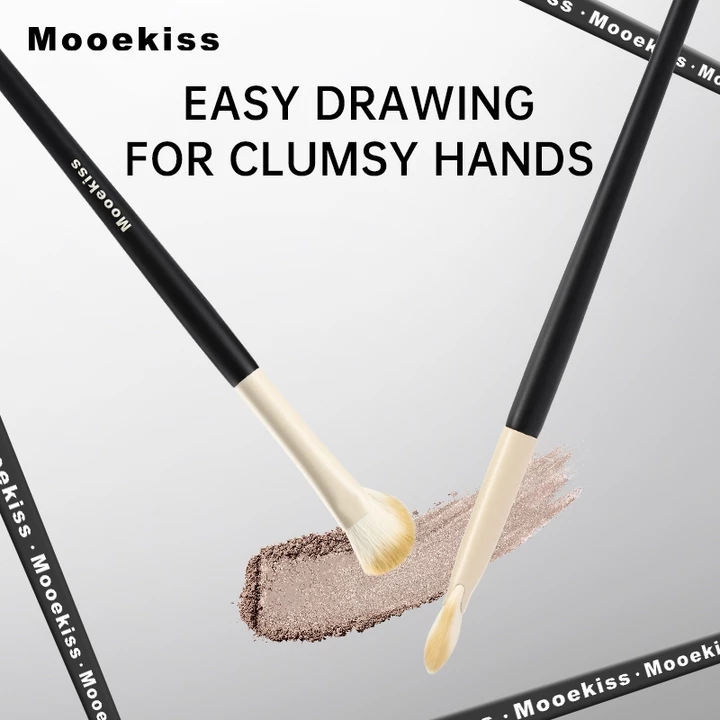 Cọ trang điểm Mooekiss cọ tạo khối Kết hợp tạo khối và highlight Dạng nửa quạt Lông mềmD ễ lấy phấn – 3