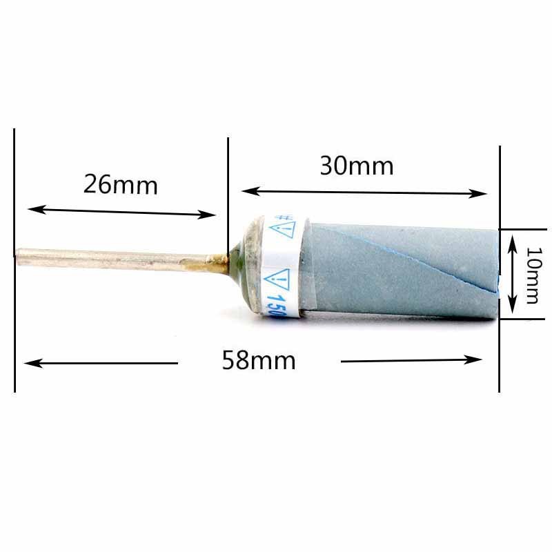 2 Chiếc Giấy Nhám Dính Đầu Mài 180-10000 Grit Cát Giấy Thanh 2.35mm Chân Giấy Nhám Hình Trụ Thanh Để Trang Sức Đánh Bóng
