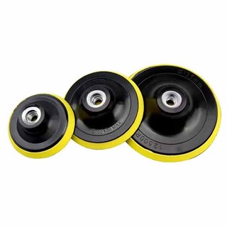 Tấm đánh bóng mặt sau tự dính 3-7 Inch với bộ chuyển đổi ren 10 / 14mm Máy mài góc Bánh xe Sander Dụng cụ đánh bóng đĩa