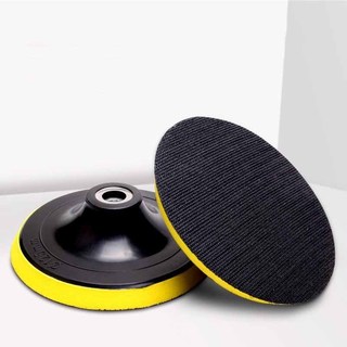 Tấm đánh bóng mặt sau tự dính 3-7 Inch với bộ chuyển đổi ren 10 / 14mm Máy mài góc Bánh xe Sander Dụng cụ đánh bóng đĩa