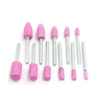 10 Chiếc Đầu Đánh Bóng Mài Mòn Gắn Đá Cho Dụng Cụ Xoay Đá Mài Bánh Xe Đầu Dụng Cụ Phụ Kiện 3-12 Mm Hình Viên Đạn / Hình Trụ