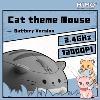 Chuột Chơi Game Không Dây 2.4G Hoạt Hình Dễ Thương Hamster / Mèo Chủ Đề Kết Nối USB Chuột 1200DPI Cho Văn Phòng PC Laptop Trẻ Em Quà Tặng Chuột