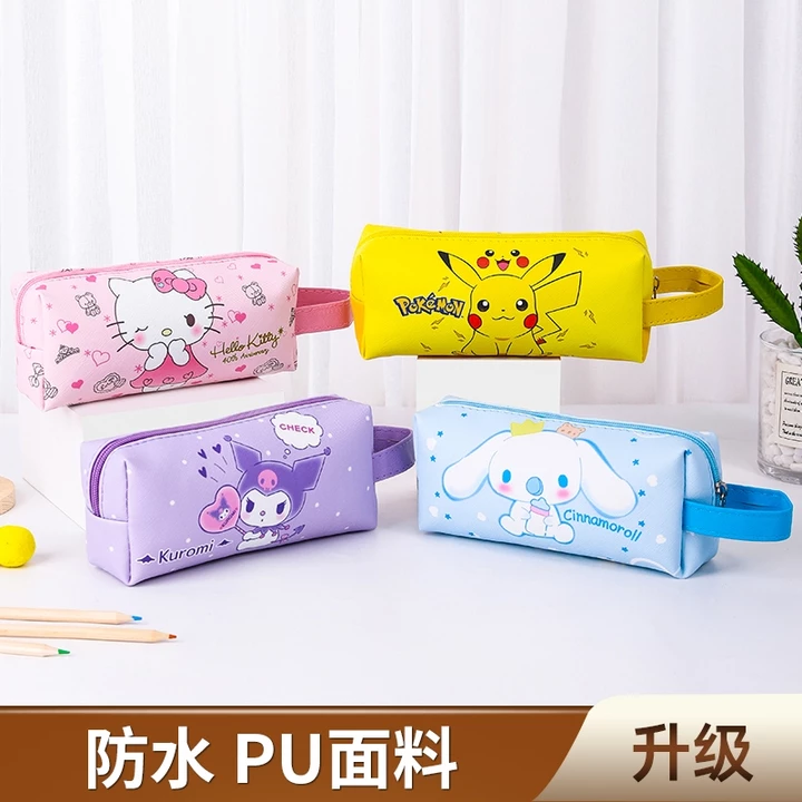 Hàng sẵn có Vận chuyển nhanh Hộp đựng bút chì hoạt hình Túi văn phòng phẩm Hộp đựng bút chì Kitty Melody PU chống thấm nước Túi văn phòng phẩm Túi lưu trữ văn phòng phẩm Giải thưởng quà tặng Hộp đựng 