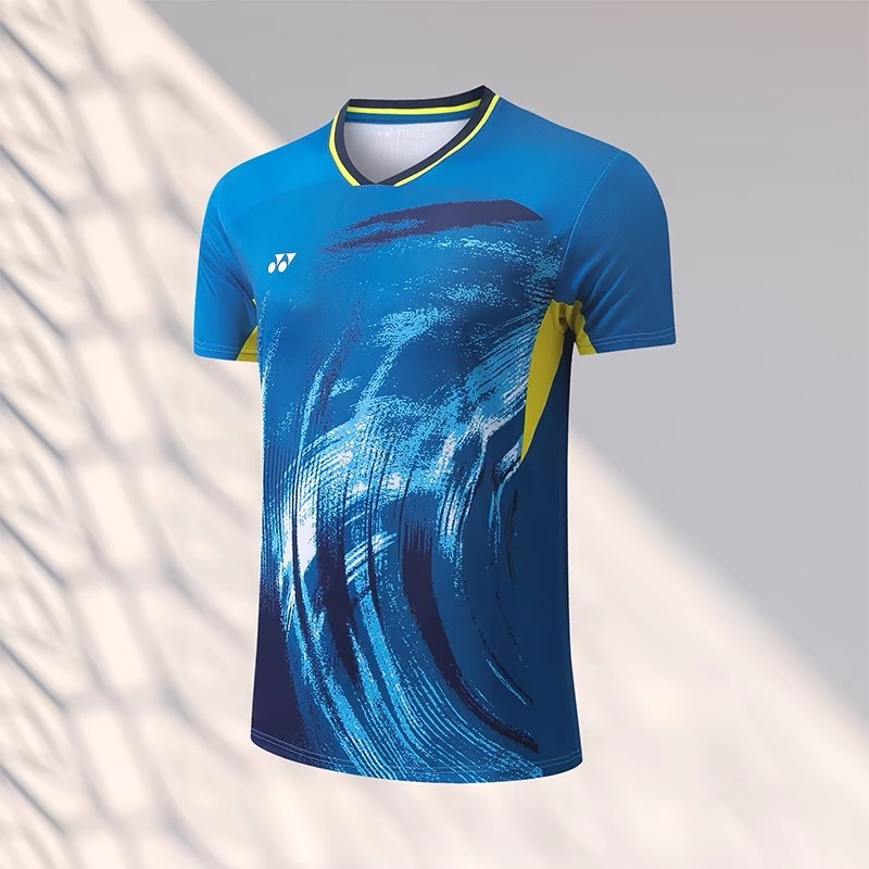 Mùa Hè Mới Yonex Cầu Lông Áo Unisex Cặp Đôi Lưới Nhanh Khô Áo Sơ Mi Ngoài Trời Chạy Bộ Thể Dục Tập Thể Dục Thể Thao Hàng Đầu