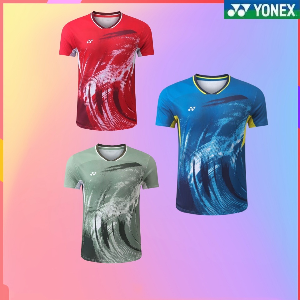 Mùa Hè Mới Yonex Cầu Lông Áo Unisex Cặp Đôi Lưới Nhanh Khô Áo Sơ Mi Ngoài Trời Chạy Bộ Thể Dục Tập Thể Dục Thể Thao Hàng Đầu