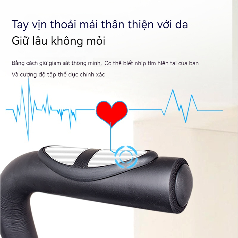 Xe đạp tập thể dục kết hợp tay chân elliptical bike có tay cầm cảm