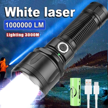 Đèn pin LED mạnh mẽ nhất Đèn Flash di động Đèn pin sạc Đèn pin hạng nặng Đèn lồng cắm trại Đèn khẩn cấp có thể sạc lại Đèn pin tầm xa Đèn pin có thể phóng to