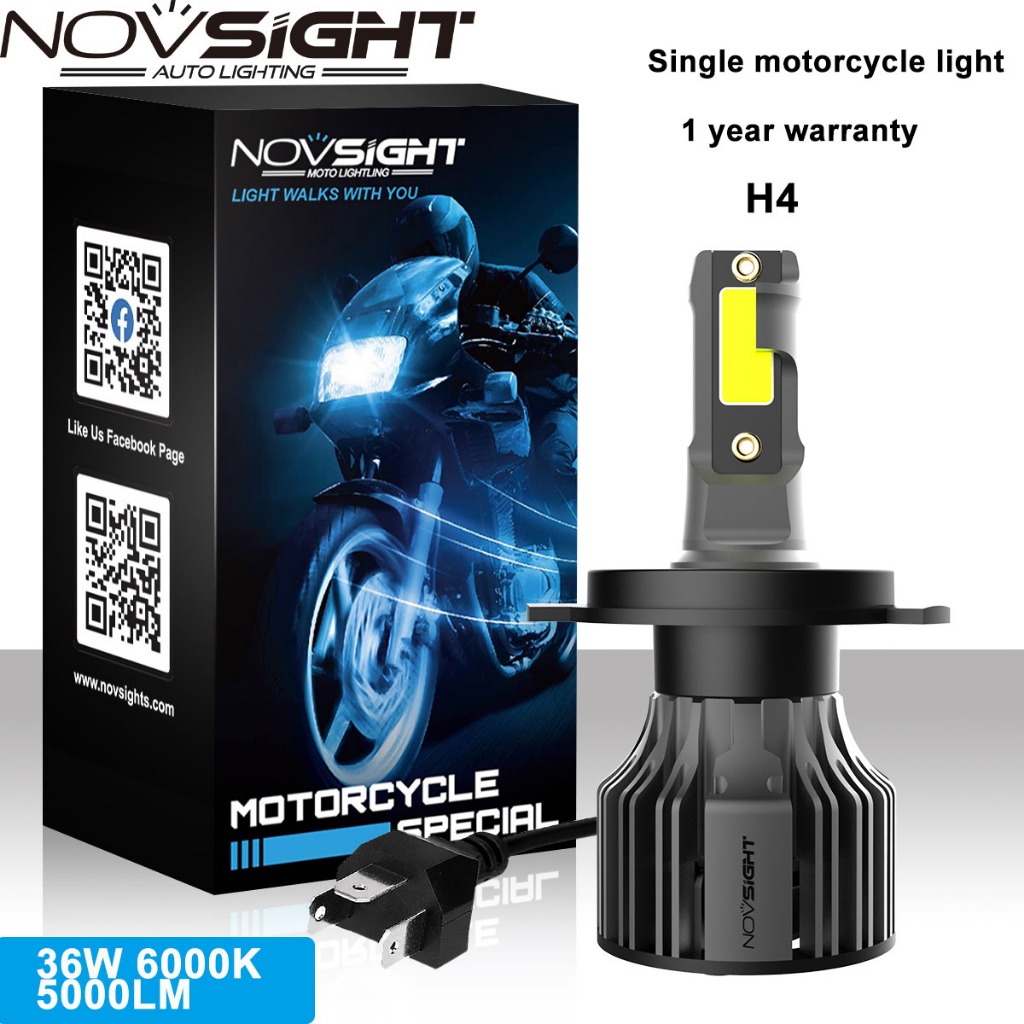 Gói đơn Novsight N39 H4 Mini Design LED Đèn pha xe máy 36W 5000LM 6000K ...