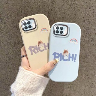 Ốp Lưng Cho OPPO A73 4G A93 4G F17 F17 PRO reno 4F Ốp Điện Thoại Đơn Giản Và Đẹp Dễ Thương Silicon Mềm Ống Kính Có Bảo Vệ Toàn Diện Và Chức Năng Chống Rơi