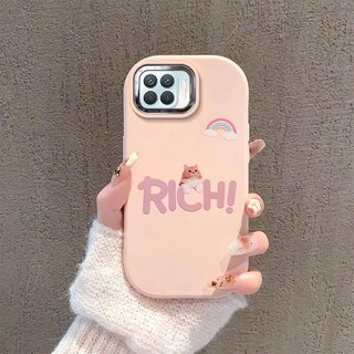 Ốp Lưng Cho OPPO A73 4G A93 4G F17 F17 PRO reno 4F Ốp Điện Thoại Đơn Giản Và Đẹp Dễ Thương Silicon Mềm Ống Kính Có Bảo Vệ Toàn Diện Và Chức Năng Chống Rơi