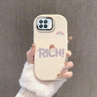 Ốp Lưng Cho OPPO A73 4G A93 4G F17 F17 PRO reno 4F Ốp Điện Thoại Đơn Giản Và Đẹp Dễ Thương Silicon Mềm Ống Kính Có Bảo Vệ Toàn Diện Và Chức Năng Chống Rơi