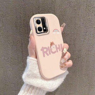 Ốp Lưng Cho OPPO RENO 7 4G RENO 8 4G Vỏ Điện Thoại Đơn Giản Và Đẹp Dễ Thương Silicon Mềm Ống Kính Có Bảo Vệ Toàn Diện Và Chức Năng Chống Rơi