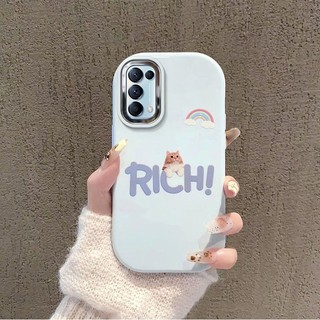 Ốp Lưng Cho OPPO Reno4 reno5 reno 5k Vỏ Điện Thoại Đơn Giản Và Đẹp Dễ Thương Silicon Mềm Ống Kính Có Bảo Vệ Toàn Diện Và Chức Năng Chống Rơi
