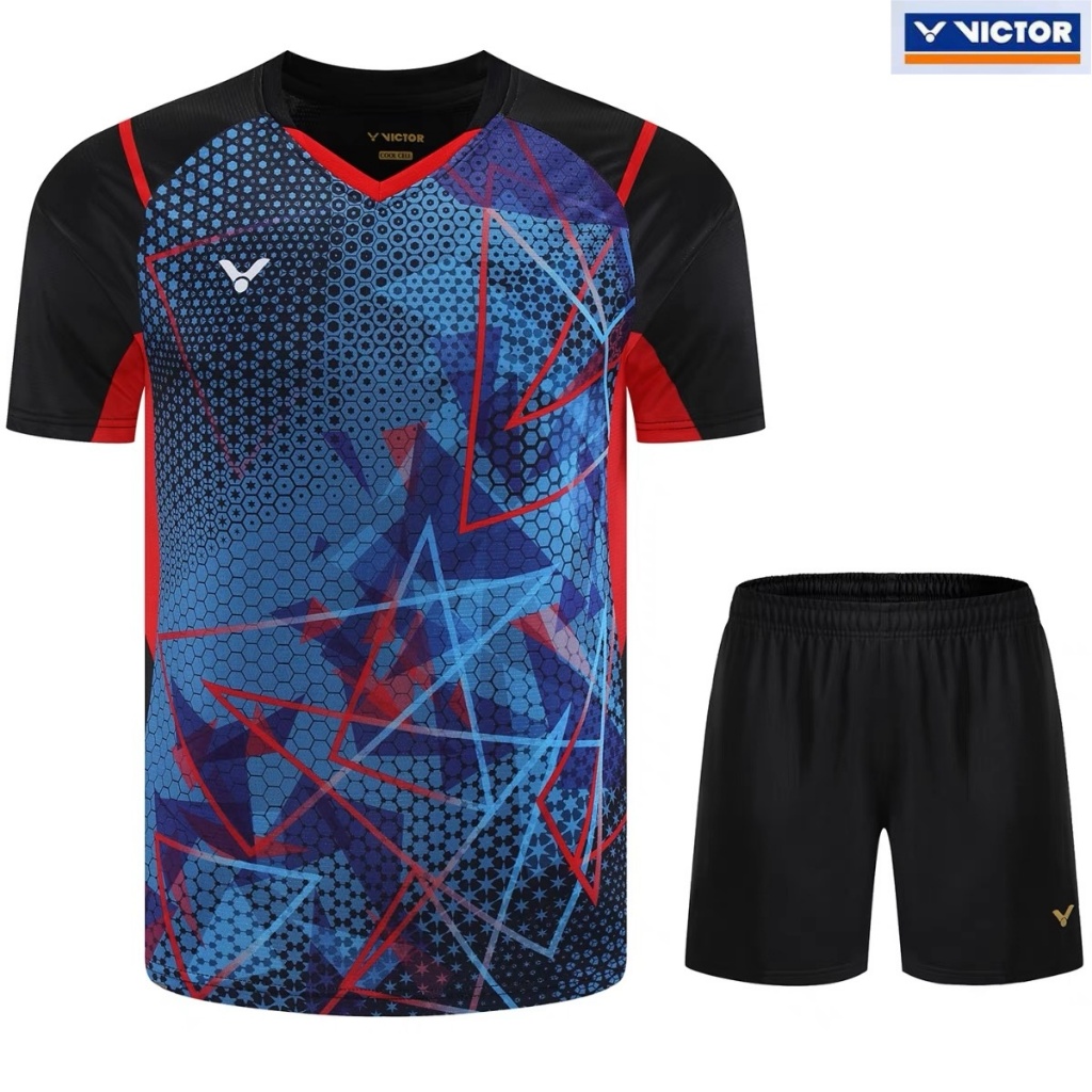 Mùa hè mới Victor cầu lông unisex khô nhanh thoáng khí chạy bộ tập thể dục thể thao hàng đầu