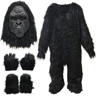 Trang Phục Người Lớn Gorilla Halloween Cao Cấp Cho Nam, Áo liền quần Hóa Trang Quái Vật Khủng Long Godzilla, Động Vật, Phù Hợp Đảng Trò Chơi, Sân Khấu