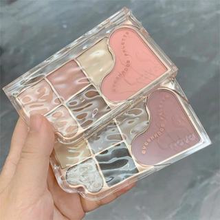 Novo Bảng phấn mắt sáu màu Shimmer Matte Eyeshadow Trang điểm Bảng màu khỏa thân lấp lánh sáng bóng Sắc tố phấn mắt lâu trôi Mỹ phẩm trang điểm NO.6089