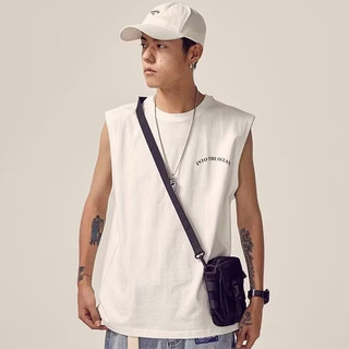 Áo Thun cotton Sát Nách Dáng Rộng Thời Trang Đi Biển Dành Cho Nam ESEA 2023