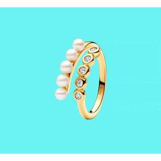 [2024 Mới Giảm Giá] 925 Pave Pearl Ôm Nhẫn Đôi Xếp Chồng Lấp Lánh Đen Lấp Lánh Nhẫn Vĩnh Cửu Nhẫn Nữ