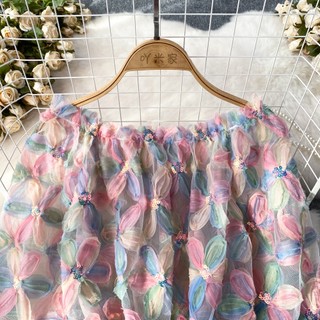 Phụ nữ thời trang mùa hè ngọt ngào khí chất sequin hoa voan áo sơ mi áo