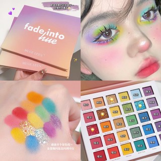 Muge LEEN 30 Màu Sắc Rainbow Eye Shadow Palette Thiết Thực Trang Điểm An Toàn Nhẹ Trang Điểm Giấc Mơ Phấn Mắt Bảng Trẻ Em Sân Khấu Bán Buôn