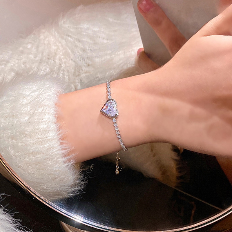 Vòng tay tình yêu siêu lấp lánh mới dành cho nữ Vòng tay loại kéo ra thiết kế cao cấp