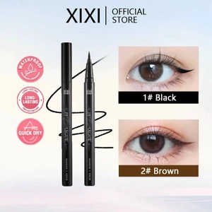 Xixi Bút Kẻ Mắt Lâu Dài Không Mờ Nhanh Khô Nâu Nằm Silkworm Bút Chì Lỏng Màu Nâu Đen 2 colos Bút Kẻ Mắt Làm Đẹp Mỹ Phẩm Trang Điểm NO.D681