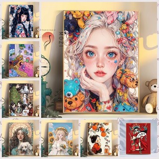 MOZI✨30 * 40cm / 40 * 50cm Mô hình bán chạy tranh tô màu theo số tranh số hóa tranh sơn dầu số hoá Bán chạy Tranh sơn dầu kỹ thuật số diy Tranh thủ công Tranh vẽ tay Tranh sơn dầu Tranh cổ Giải nén Tranh kỹ thuật số
