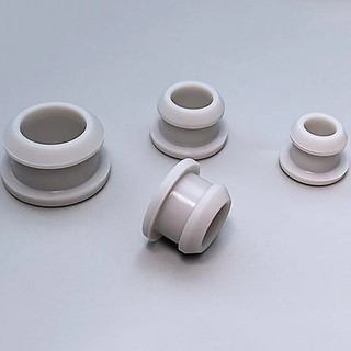 Xám / Trong Suốt Silicon T Cắm Mềm Chà Cói Nút Chặn Vòng Tròn Đầu Nắp Niêm Phong Cắm Vòng Đệm Grommet 2.5mm đến 15mm
