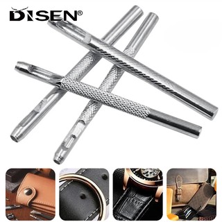 4 Vòng Da Lỗ Punch Kit Đai Rỗng DIY Punch Set Dụng Cụ Cắt Kim Loại 2.5 / 3.0 / 3.5 / 4.0mm Cho Dây Đồng Hồ Thủ Công Quần Áo